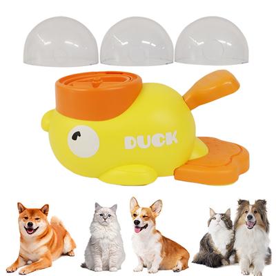 Pato Amarillo Alimentador de Snacks para Perros Resistente al Desgaste Juguete Interactivo para Mascotas Juguete Alimentador Rompecabezas Antideslizante para Perro Gato Juguete de Entrenamiento Inteligente