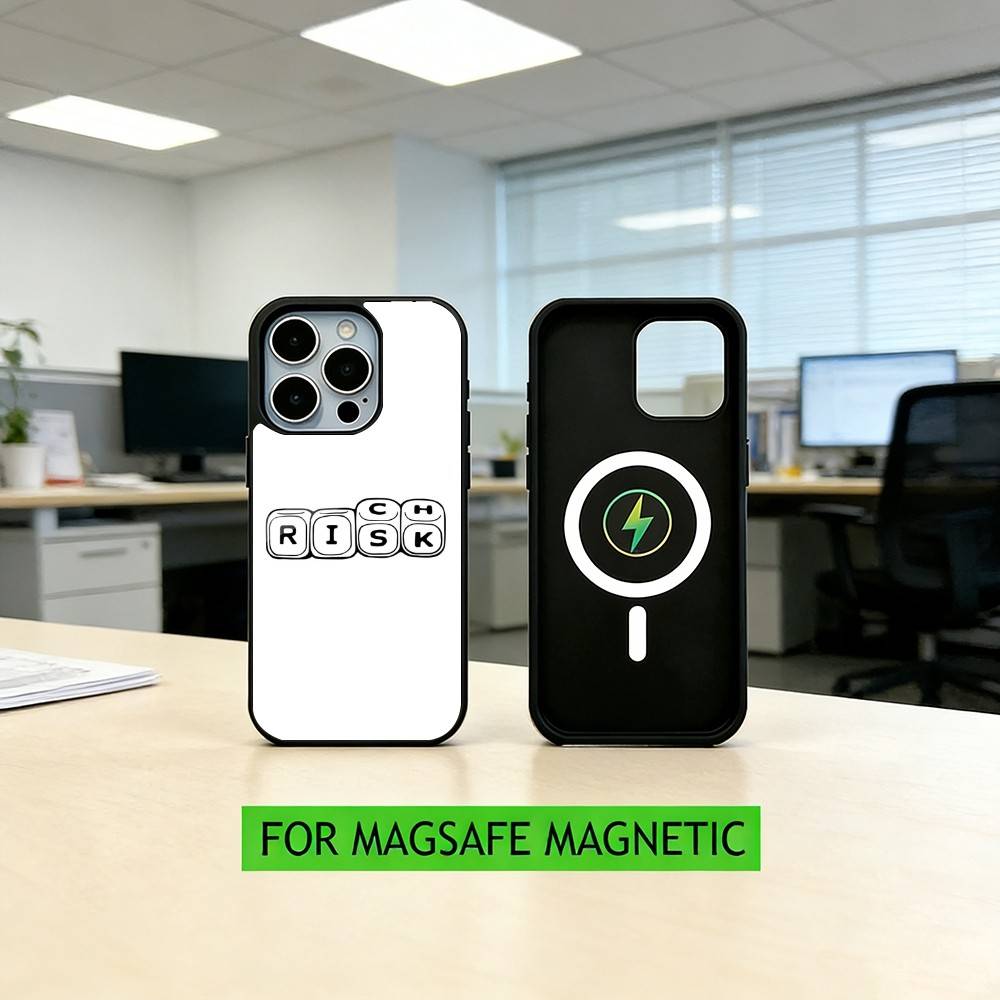 Day Trader Trading RISK RICH Phone Case For iPhone17,16,15,14,13,12,11 Plus,Pro Magnetic For Magsafe Wireless Charging