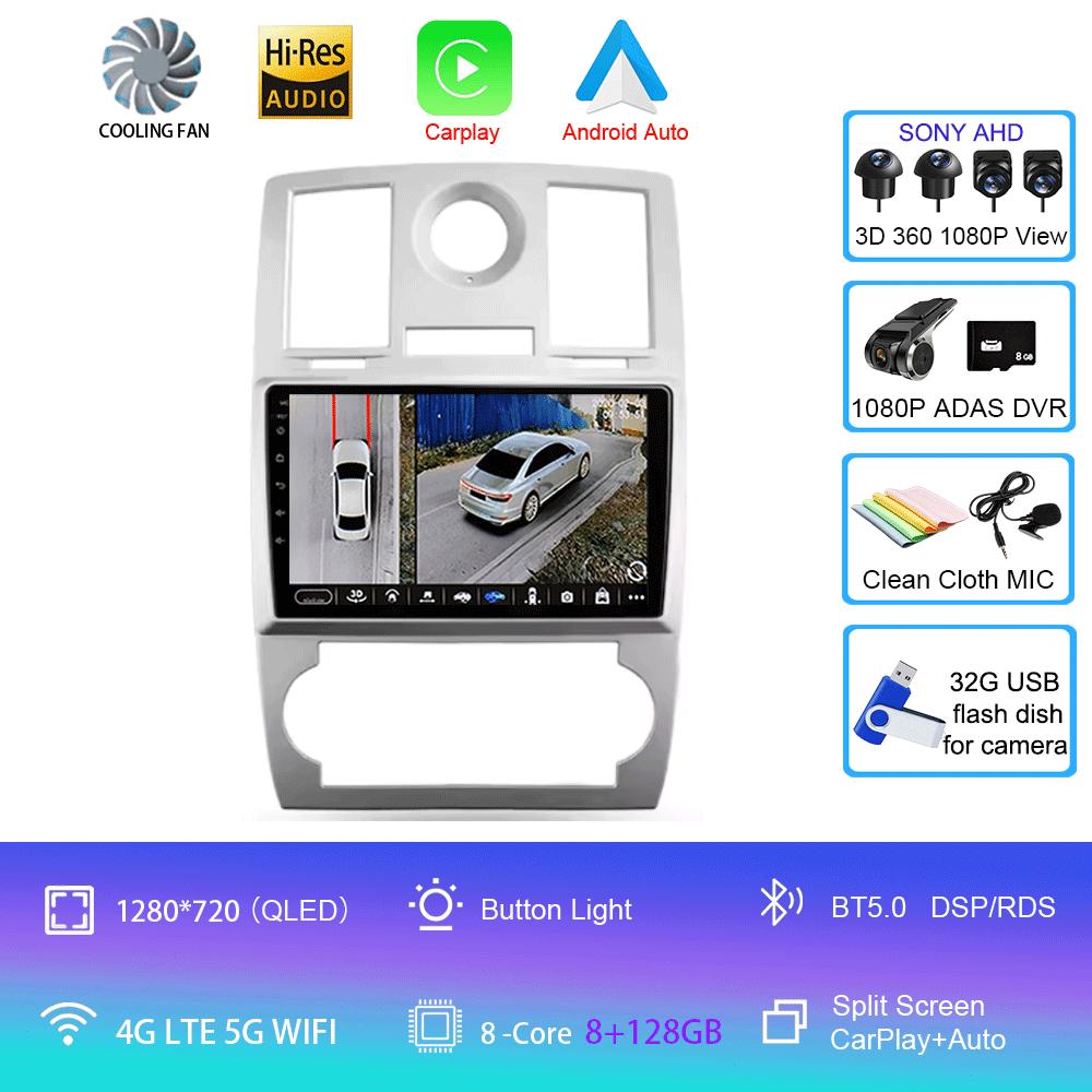 Car Radio Android 14 For Chrysler 300C 1 2004 - 2011 Multimedia Video Player Navigation stereo GPS No 2din 2din DVD