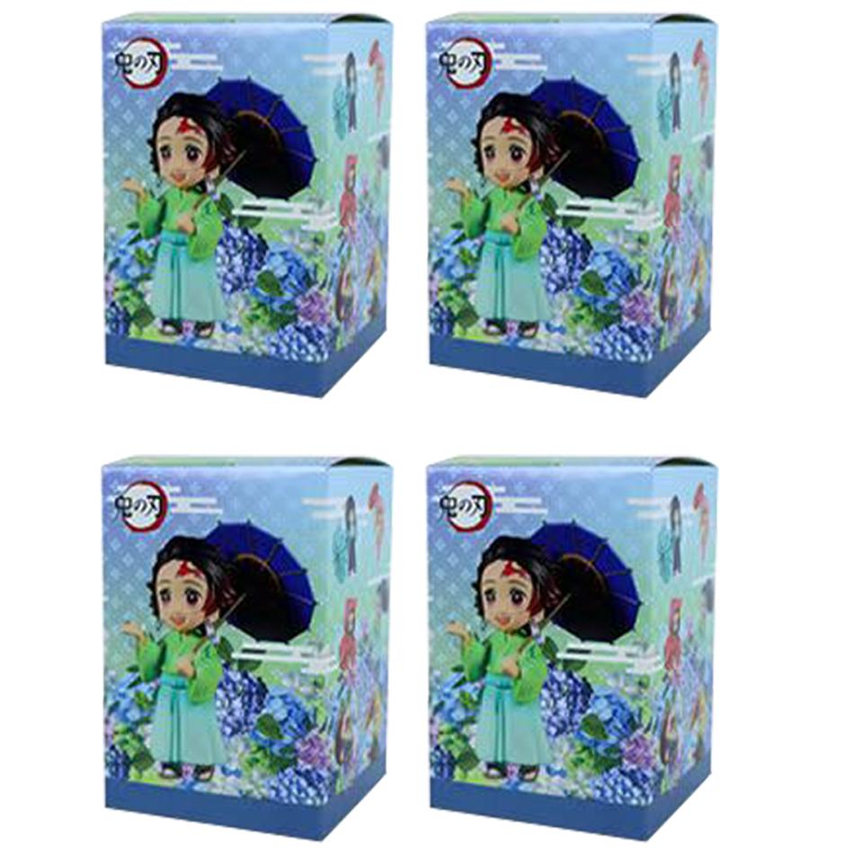 Hot Demon Slayer New Character Peripheral Plum Rain Series B Figure Car Model Ornaments Collectibles Christmas Gifts