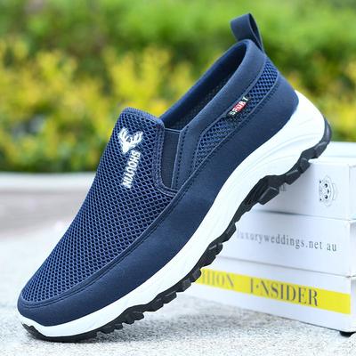 Mesh-Schuhe Herren Sommer neue Herren Stoffschuhe weiche Sohle lässig und bequem einpedalige Papa Einzelschuhe