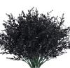 Black Halloween Decoration Plastic Fake Flowers Eucalyptus Rose Lavender Bundle Thanksgiving Flowers Thanksgiving
