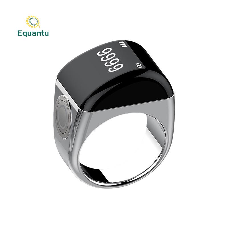 Equantu Smart Counting Alarm Clock Ring - Ceramic, Zinc Alloy, Plastic Counter