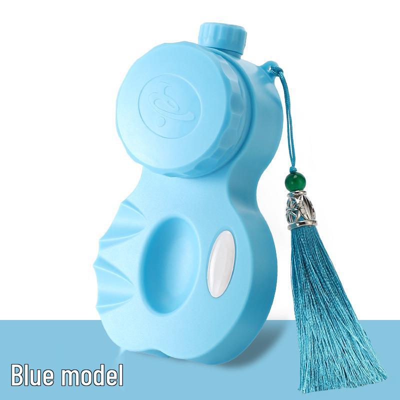 Невысыхающая портативная чернильница для студентов - Удобный для рюкзака тушечница с крышкой-подставкой для кисти