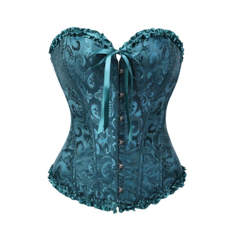Vintage Retro Soudní Styl Šněrovací Stahovací Přiléhavý Korzet Bustier Tvarující Top Pro Ženy