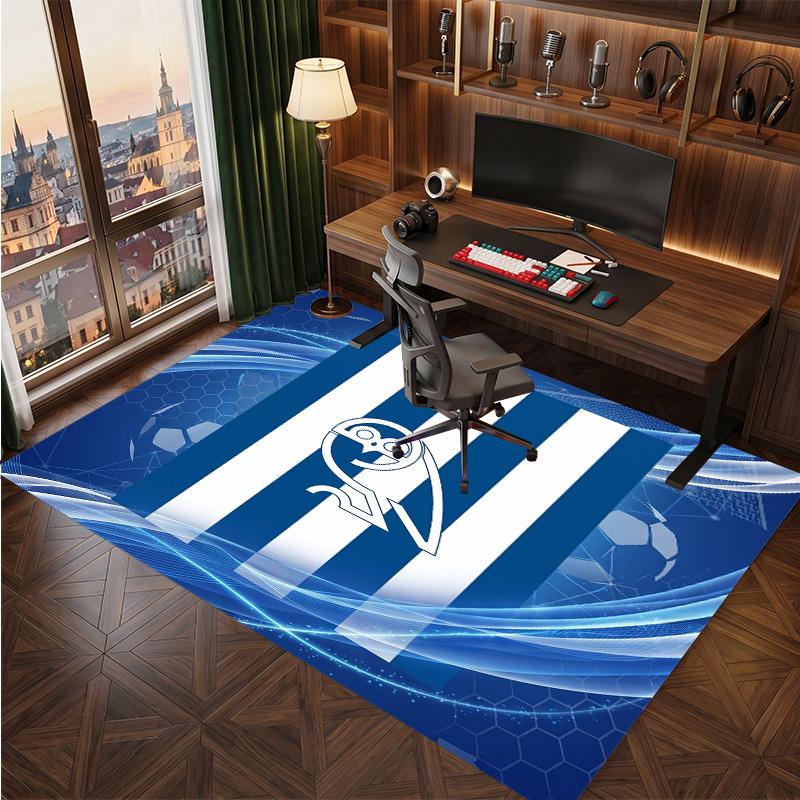 Sheffield Wednesday Football Print Crystal Velvet Rug, Comfortable Water Absorbent Non Slip Indoor Floor Carpet