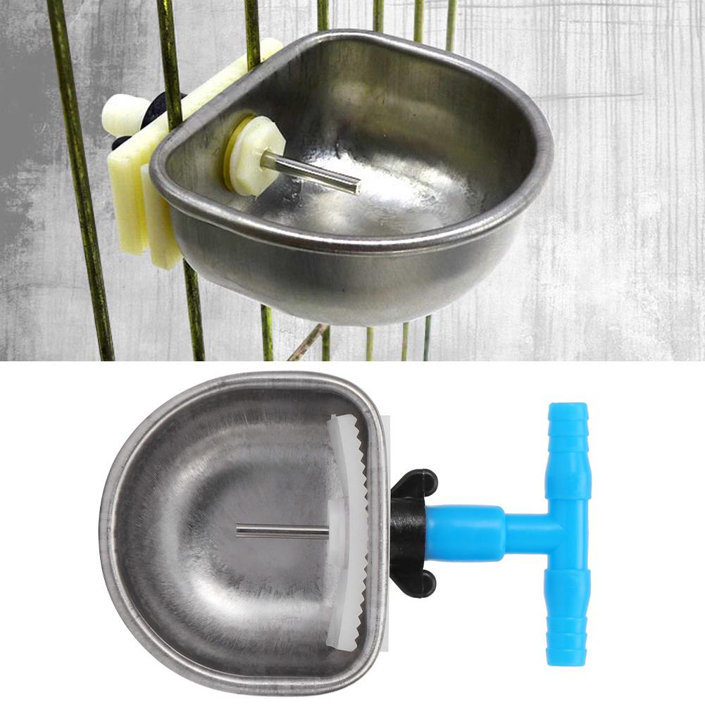 5Pcs Stainless Steel Automatic Rabbit Drinker Nipple Drinking Bowl Waterer Farm Accessory