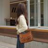 Soft Leather Multi-Layer Shoulder Bag Women's Multi-Pocket Crossbody Bag Mother's Bag