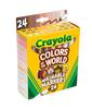 Crayola 24 Marker Colors of the Friends of the Authentic Markers, Colors, Water-Based, Skin-Tone Pens, World, World, 587802,