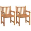 4 Piece Garden Dining Set Solid Teak Wood