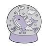 Xiaomi Cartoon Glitter Underwater Marine Creature Enamel Pin Cute Whale Dolphins Sharks Octopus Manta Ray Seahorse Badge Jewelry Brooch