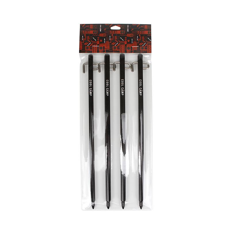 COOLCAMP Высокопрочные алюминиевые колышки для туристической палатки, Портативные колышки для крепления тента, Набор из 4 штук 28cm