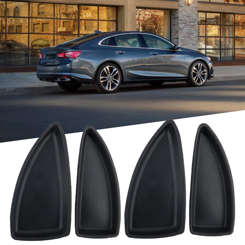 For Malibu For Chevrolet DoorSwitch Bezel Cap 4pcs/set Black For Chevrolet Front Left/right Direct Replacement