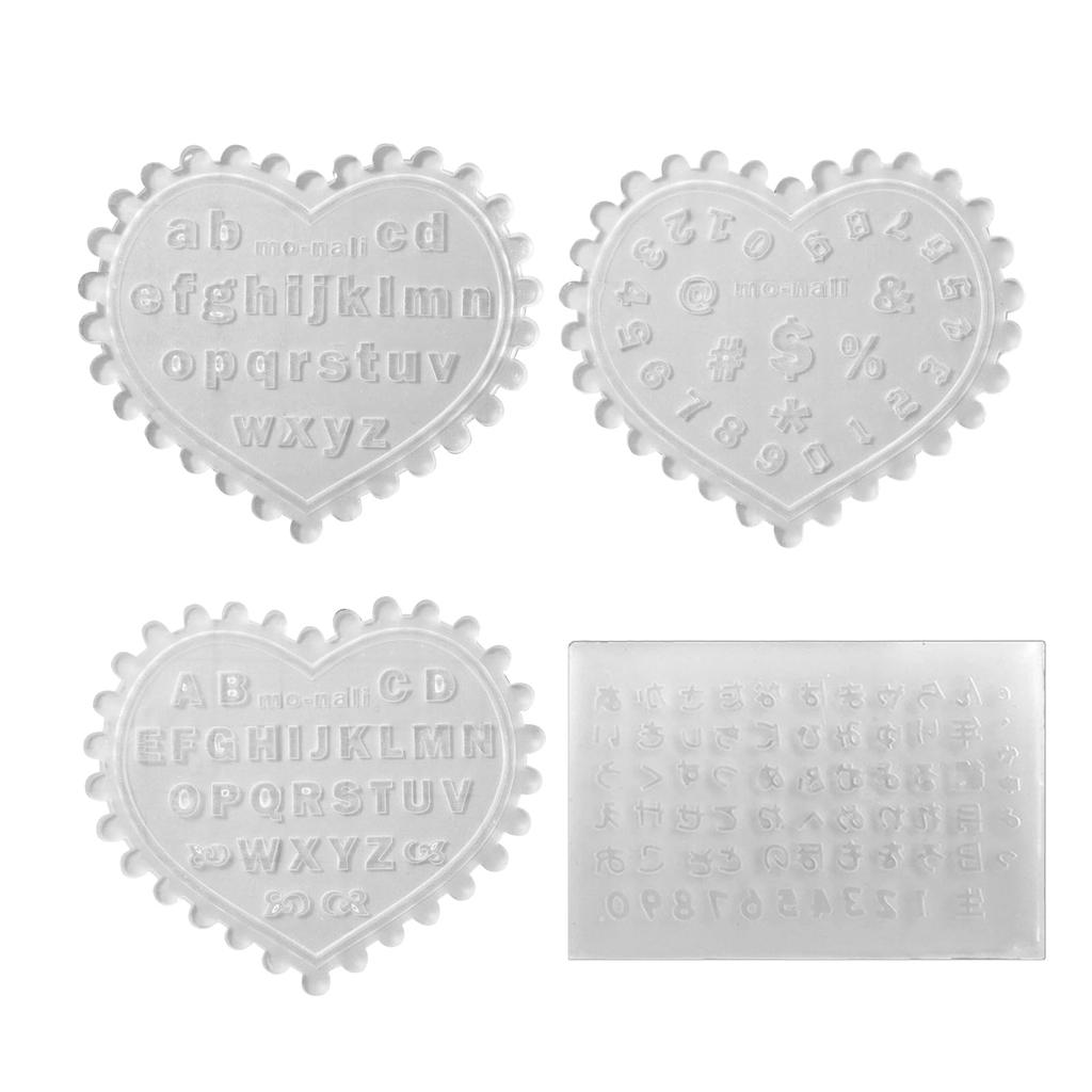 YFFSFDC Silicone Set of and Mini Shaker Soft DIY Reusable Molds, 4, Hiragana, Kanji, Alphabet, Uppercase, Lowercase, English, Numbers, Size, Molds,
