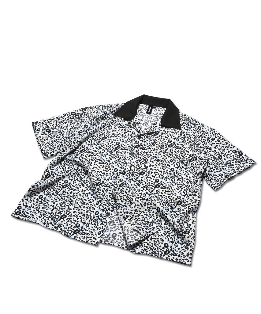 ROCKPSYCHO Leopard Bowling Short Sleeve Shirt