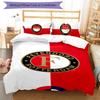 Juego de ropa de cama con estampado del logo del Feyenoord Rotterdam de 3 piezas, juego de funda nórdica incluye funda nórdica y fundas de almohada, decoración perfecta para dormitorio para todas las estaciones y regalo