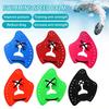 1 Pair Swimming Hand Paddle with Silicone Strap Holes Professional Kids Adults Beginner Freestyle Training Aid Fins Lap Swimming Accessories