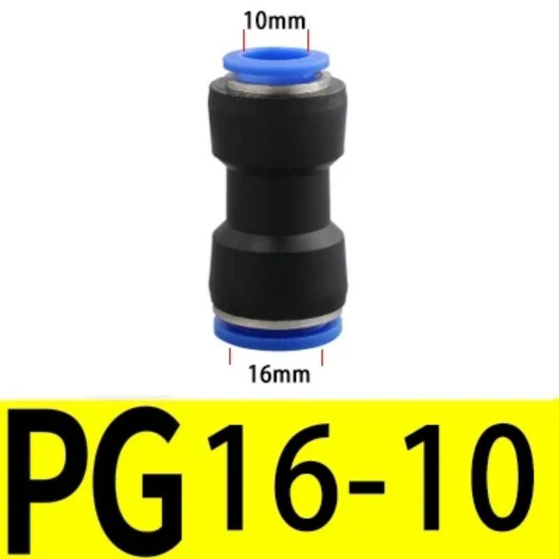 1PC PU PG Pneumatický rychlospojka Plastová hadice Vzduchová trubka 4 6 8mm 10mm 12mm 14mm 16mm Přímá Redukující plyn Rychlé připojení