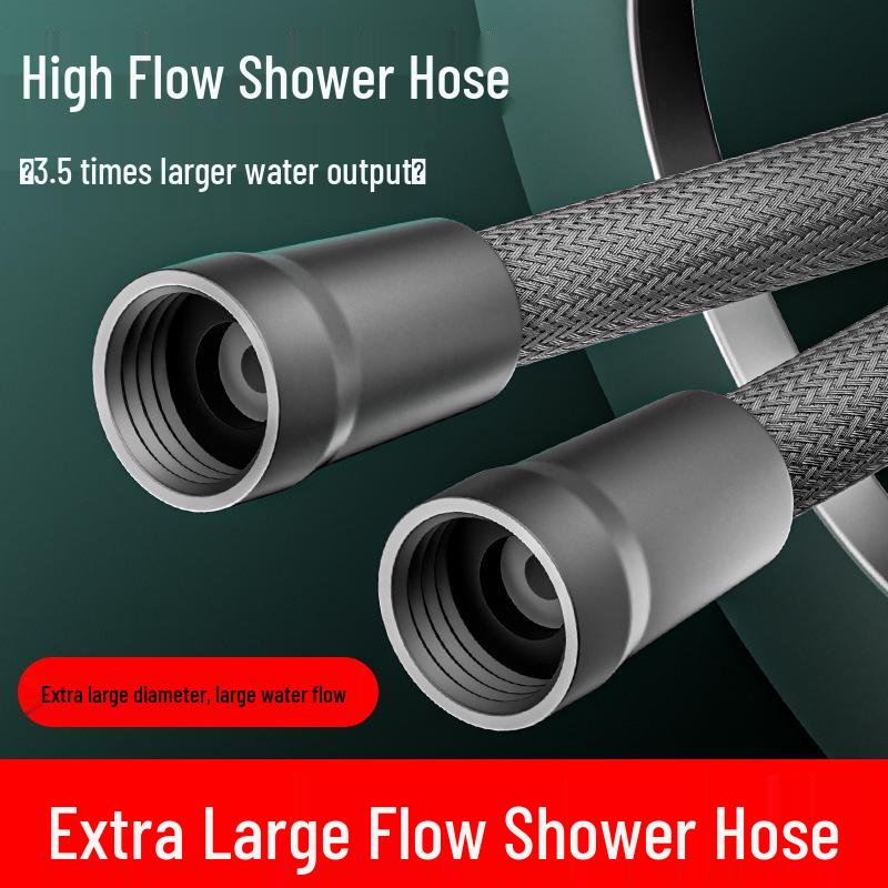 Brand New Anti-Tangle Nylon Braided Explosion-Proof Shower Hose with Universal Interface