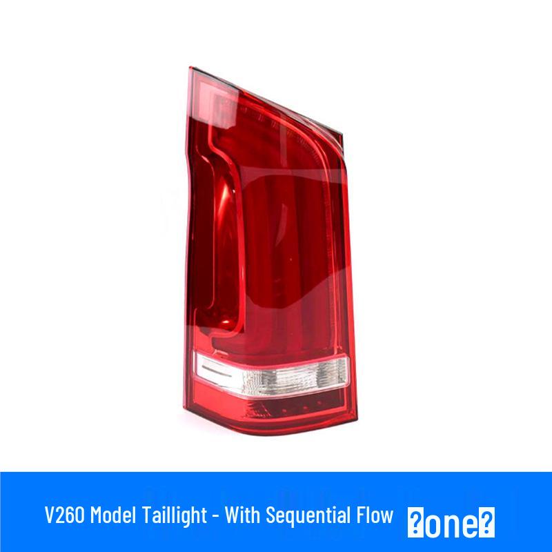 Compatible with Mercedes-Benz Vito V-Class 2016-2025 Rear LED Lamp Assembly with Sequential Turn Signal for V260 High-End Models.