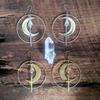 Crescent Tassel Sword Earrings - Retro Handcrafted Design