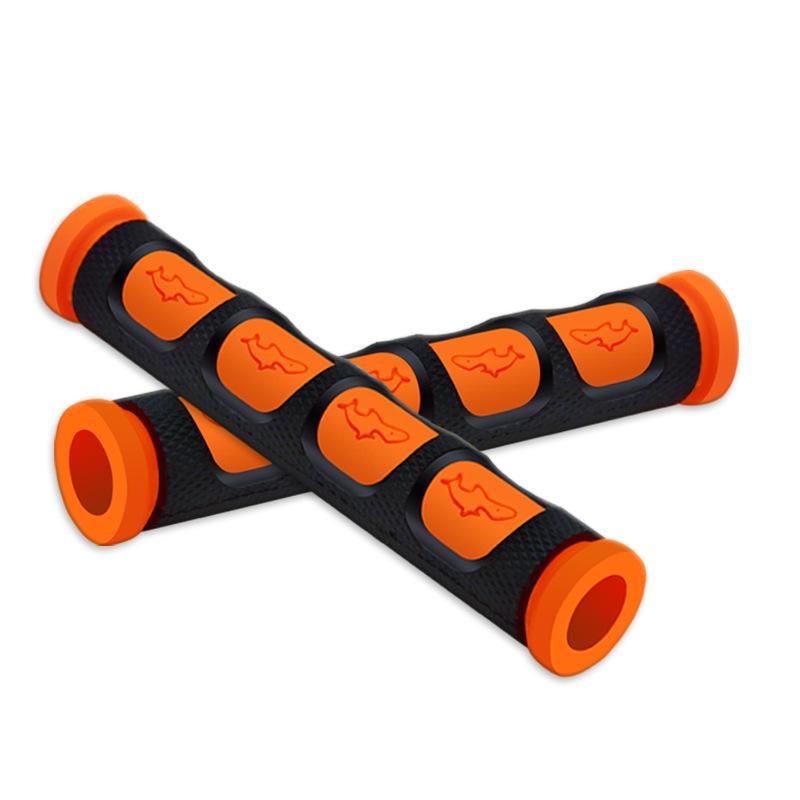 Ghost Fire Off-Road Motorcycle Bull Horn Grip & Brake Levers - Rubber Big Turtle King Modified Handle Accessories