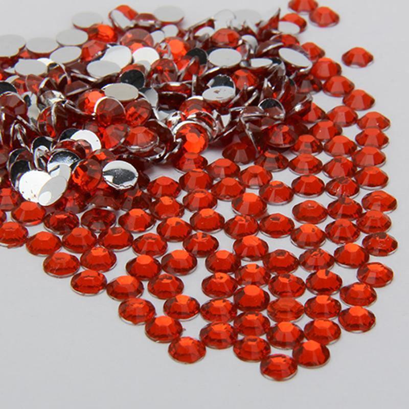 2000 st Flat Back Resin Rhinestones DIY telefonfodral Nageldekaler 2/3/4/5 mm