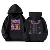 Girls' Fashion Long-Sleeve Hooded Sweatshirt with Print and Pockets