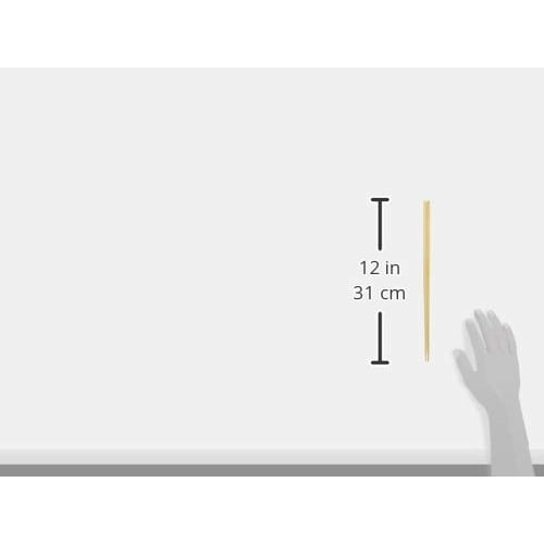 Nichi Nichi Tools Grønnsaksspisepinner i gammel stil, Sett med 2, Laget i Japan av naturlig bambus, 30 cm