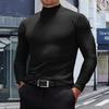 Men's Casual Slim Fit Basic Tops  Lightweight Turtleneck Pullover Shirt