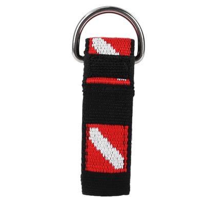 Universal Diving  Wrist Strap Hand Lanyard Hanging Rope with Clip D Shape Ring Equipment