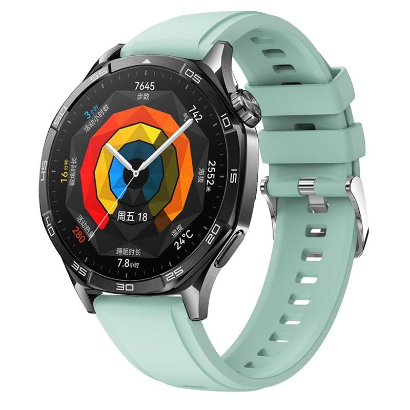 22mm Silicone Straps For Huawei Watch GT5 46 Watchband With Same Color Buckle Strap For Huawei Watch GT5 Pro 46mm