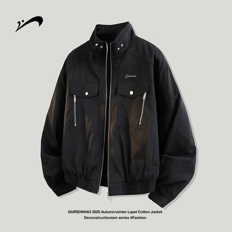 

Noble Bird Men s Windproof Stand Collar Workwear Jacket L