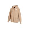 Athleisure Fleece Lined Hooded Pullover Long Sleeved Sweatshirt Women's Khaki (Unisex) Sweatshirts DQ4604 254