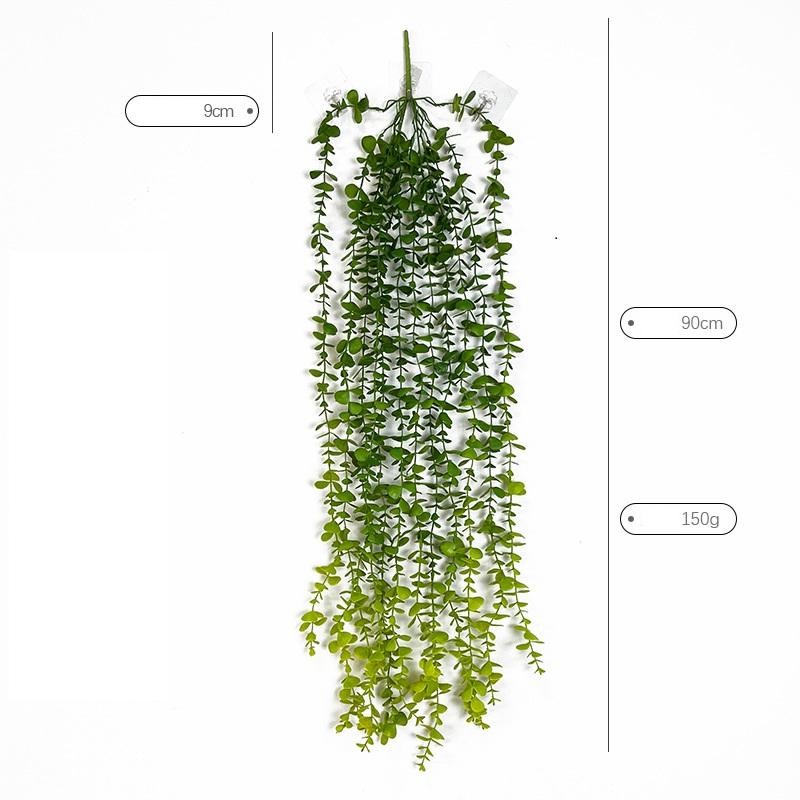 90cm Artificial Eucalyptus Wall Hanging Vine Plastic Plant Auditorium Decor Simulation Eucalyptuses Leaf Vines Mall Decoration