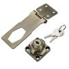 Buckle Burglarproof Cupboard Zinc Alloy Drawer Cabinet Door Lock Keyed Hasp Lock