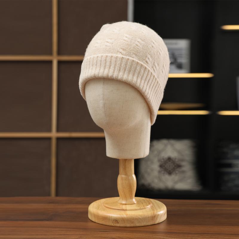 Women 100% Pure Cashmere Cable Knit Beanie Rib  Winter Warm Soft Stylish Versatile Textured Lightweight Cold Weather Accessory