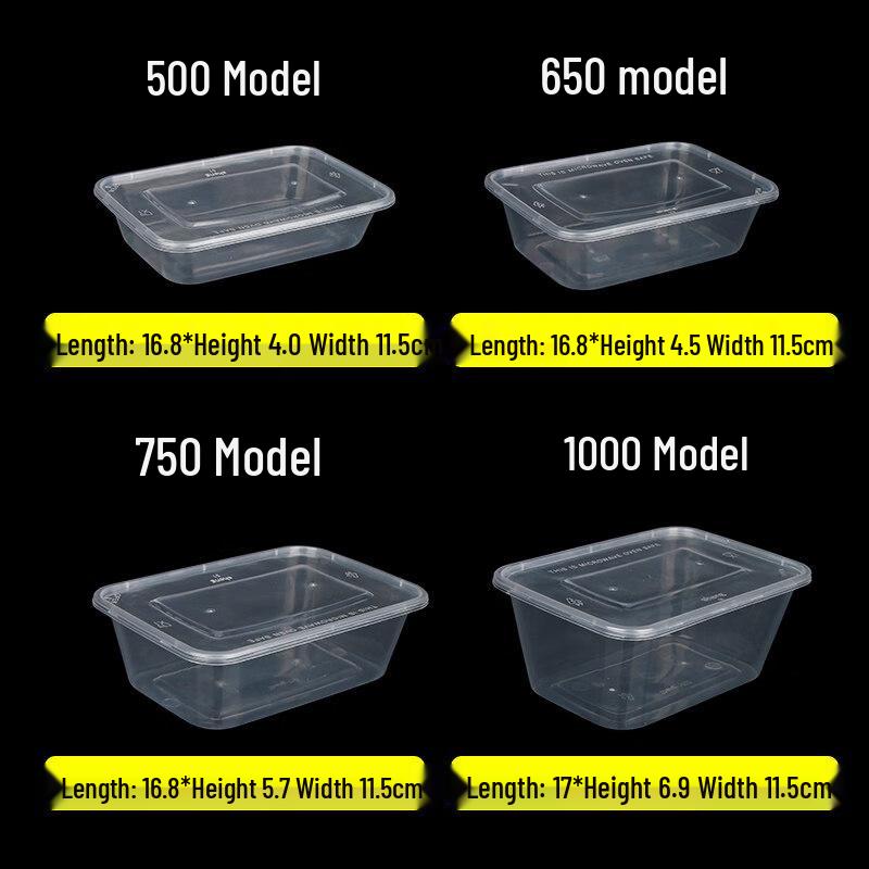 Biaoxing Disposable Rectangular Plastic Food Containers