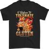 Cat I Refuse To Tolerate Gluten Funny Meme Humor Cat Lover Unisex T-Shirt