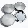 4pcs 69mm ( Clips 56mm ) Black/Silver No Logo Emblem Badge Car Wheel Center Caps Rim Hubcap Wheel Hub Dust Cover Car Accessories