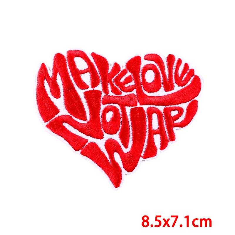 New Jackets Hats Diy Cartoon /Personalized Letter Slogan Embroidered Patches Iron On Patches For Clothing Thermoadhesive Patches