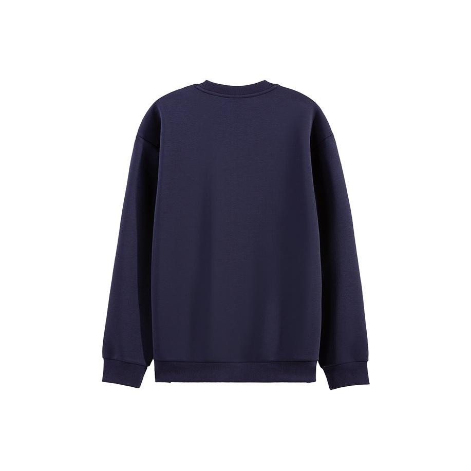 Li-Ning Versatile Simple Round Neck Letter Print Loose Casual Comfortable Sweatshirt Unisex sweatshirt AWDVG85-3