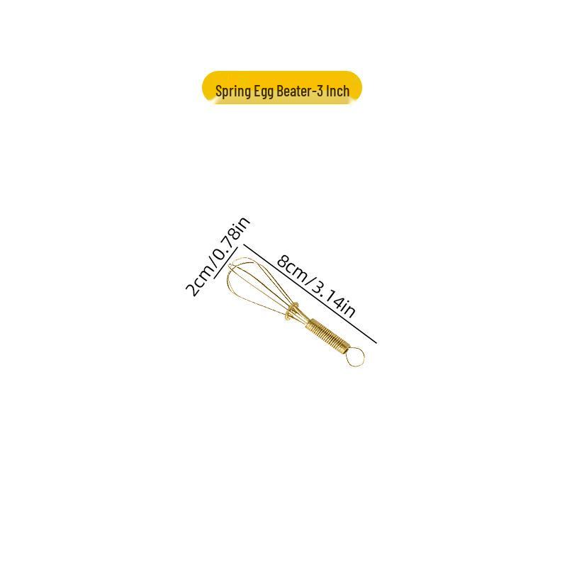 Stainless Steel Manual Egg Beater & Milk Frother Tool