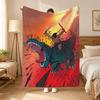 Primal Animation Series Throw 240G Flannel Blanket, Suitable For Sofas, Beds, Offices,  Exquisite Gift Blankets