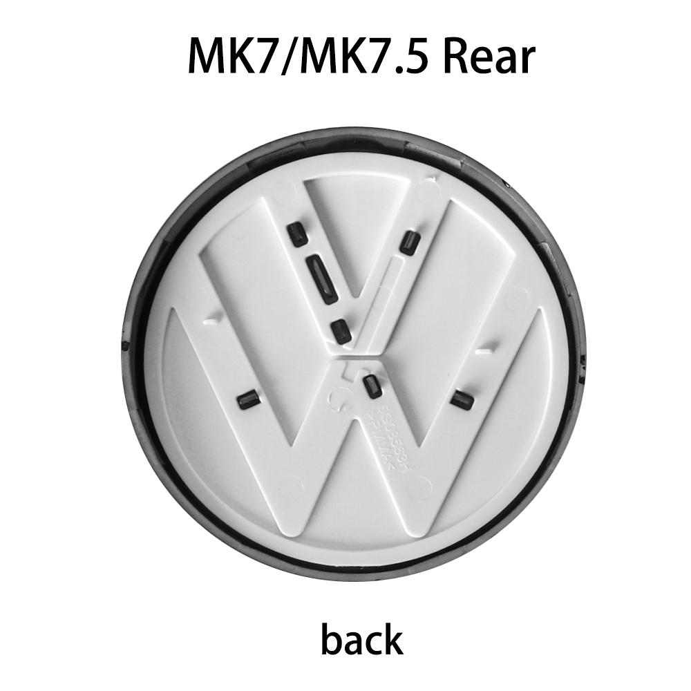 1 set ABS Replacement Style Front Grill Badge & Rear Trunk lid Emblem For VW Golf MK7 2014-2017 Golf MK7.5 2018-2020 Without CC QV6