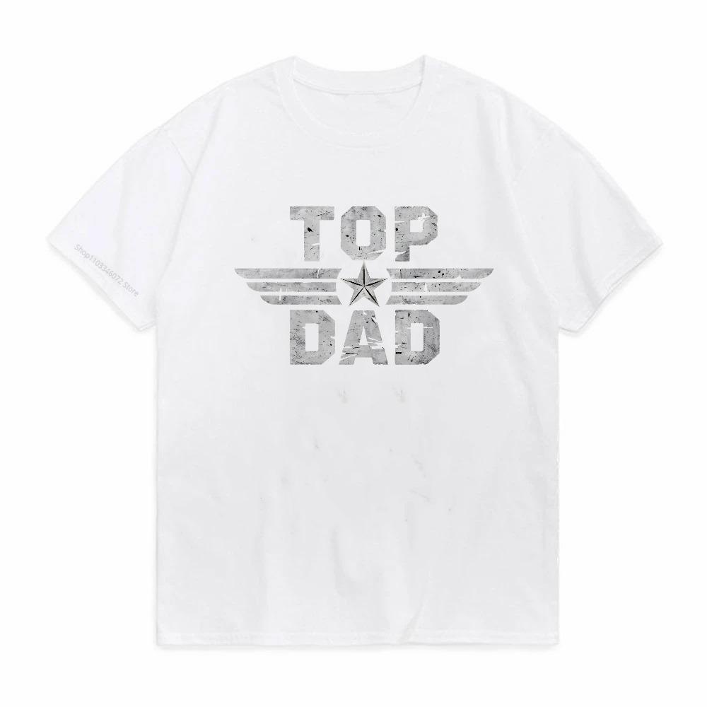Top Dad Letter Print Tshirt Mens Casual Comfy Short Sleeve Crew Neck Tees Fathers Day Tshirt Dad Gifts Mens Clothing tees