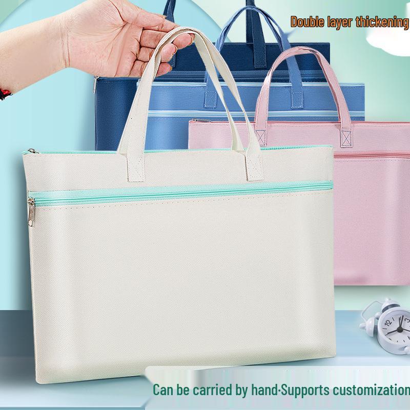 Morandi Oxford Student Tutoring Document Bag - Waterproof File Storage with Custom Logo Option