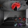 Halloween Skull Projector 360 Degree Rotating LED Skull Projector Lamp Halloween Decoration for Bedroom Ceiling Room Wall Decor