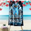 l'Oheme Logo Print Beach Towel, Large Soft Quick Dry Towel for Beach Camping Swimming