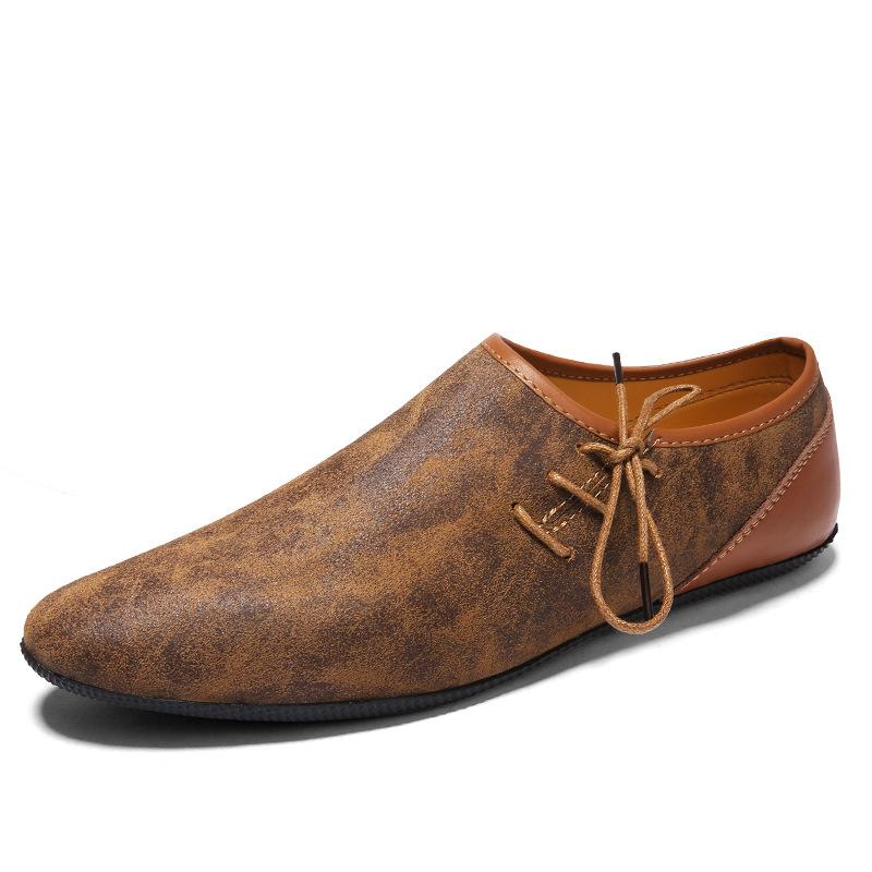 23Summer Men Shoes Casual Breathable Soft Mens Loafers Light Leather Shoes Flats Fashion Slip-On Driving Shoes Zapatillas Hombre